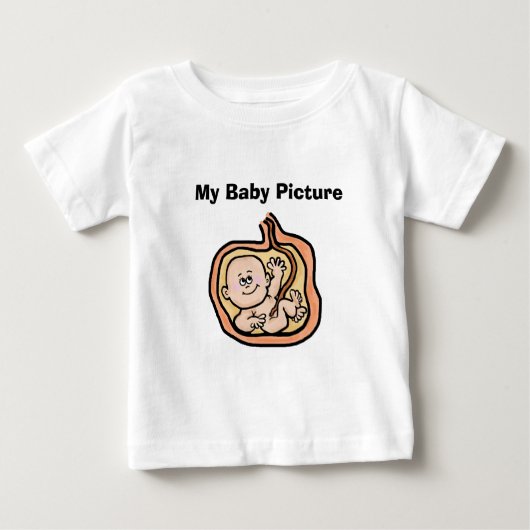 Baby in Womb Funny Baby T - Shirt (Vorderseite)
