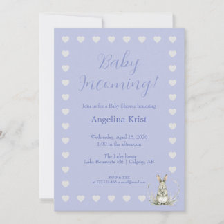 Baby Incoming Baby Shower Invitation Einladung