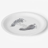 Baby Ink Foot Drucke Pappteller (Schrägansicht)