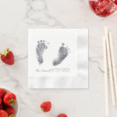 Baby Ink Foot Drucke Serviette (Beispiel)