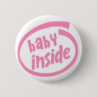 Baby innerhalb des Knopfes - Rosa