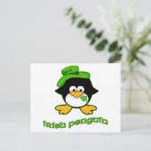 Baby Irish Penguin Postkarte (Stehend Vorderseite)