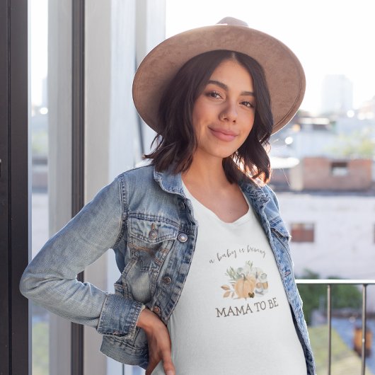 Baby is Brewing | Autumn Coffee Mama to Be T-Shirt
