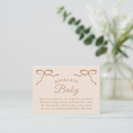 Baby is Brewing Bücher für Baby Shower Einlegekart Begleitkarte
