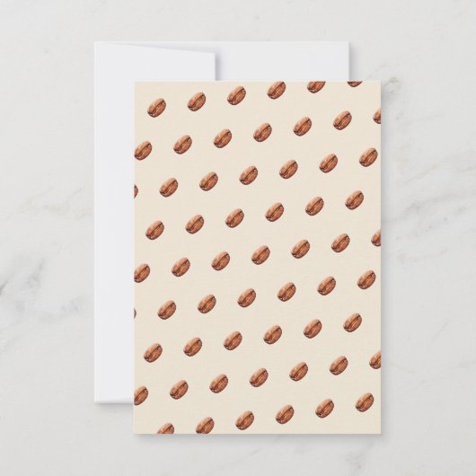 Baby Is Brewing Cafe Bebe Coffee Brown Baby Shower Dankeskarte (Rückseite)