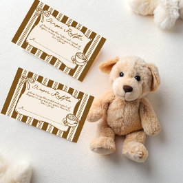 Baby is brewing coffee baby shower diaper raffle begleitkarte