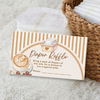 Baby Is Brewing Coffee Baby Shower Diaper Rüsche Begleitkarte