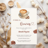 Baby is Brewing coffee Baby Shower Einladung