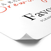 Baby is brewing coffee baby shower FAVORS Poster (Ecke)