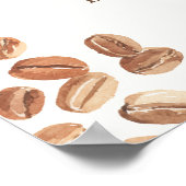 Baby is Brewing Coffee Baby Shower Welcome Sign Poster (Ecke)