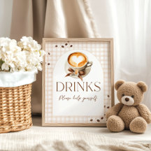 Baby is Brewing Coffee Bean Thema Baby Shower Bar