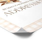 Baby is Brewing Coffee Bean Theme Baby Shower Bar Poster (Ecke)