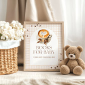 Baby is Brewing Coffee Bean Theme Baby Shower Book Poster