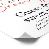 Baby is brewing coffee Guess the sweet mess Poster (Ecke)