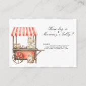 Baby is Brewing Coffee How big is mommy's belly Begleitkarte (Vorderseite)