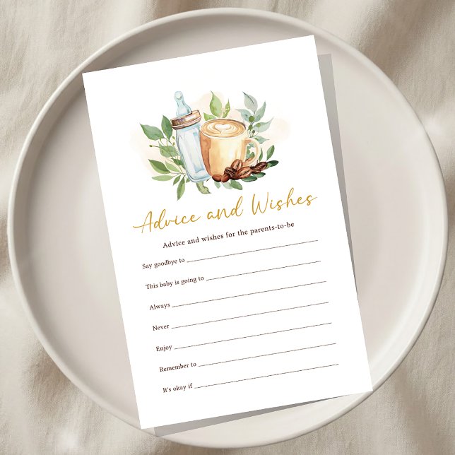 Baby is Brewing Coffee Shower Advice and Wish Game (Von Creator hochgeladen)