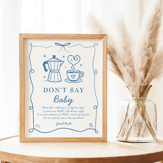 Baby Is Brewing Don’t Say Baby Game Poster