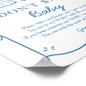 Baby Is Brewing Don’t Say Baby Game Poster (Ecke)