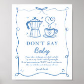 Baby Is Brewing Don’t Say Baby Game Poster (Vorne)