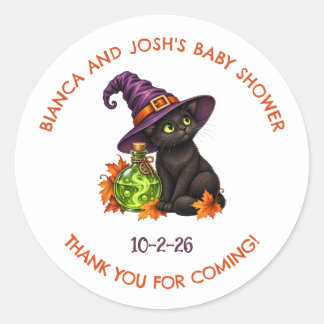 Baby is Brewing Halloween-Geschenkaufkleber für Ba Runder Aufkleber