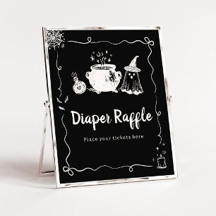 Baby is Brewing Halloween-Windel-Raffle-Schild Poster