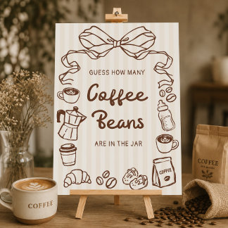 Baby is Brewing handgezeichnetes Poster 'Rate wie 