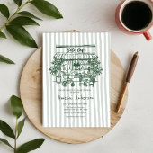  baby is brewing Home cafe themed BABY Shower Einladung