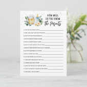 Baby Is Brewing How well do you know the Parents Einladung (Stehend Vorderseite)