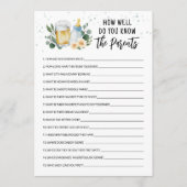 Baby Is Brewing How well do you know the Parents Einladung (Vorderseite)