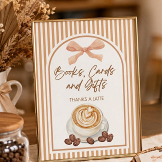 Baby Is Brewing Kaffee Baby Shower Geschenke und B Poster