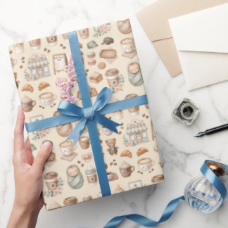 Baby Is Brewing Kaffee Baby Shower Geschenkpapier