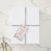 Baby Is Brewing Pink Winter Tea Party Baby Shower Geschenkanhänger (Mit Garn)