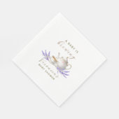 Baby is Brewing Tea Party Baby Shower Serviette (Ecke)