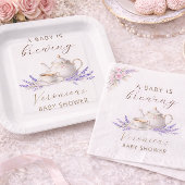 Baby is Brewing Tea Party Pappteller