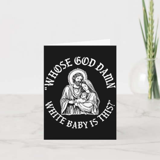 Baby Is This Christian Nativity Parody  Karte (Vorderseite)