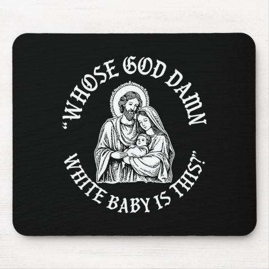 Baby Is This Christian Nativity Parody  Mousepad (Vorne)