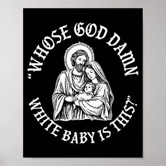 Baby Is This Christian Nativity Parody Poster (Vorne)