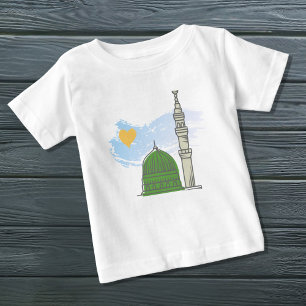 Baby Islamisches T-Shirt: Minimalist Masjid an-Nab T-shirt
