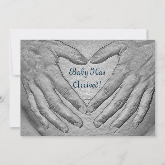 Baby ist angekommen karte (Vorderseite)