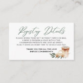 Baby ist Brewing - REGISTRIERUNGSDETAILS - Green Begleitkarte (Vorderseite)