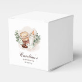 Baby ist das Brewing Greenery Coffee Baby Shower Geschenkschachtel (Vorderseite)