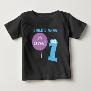 Baby ist ein 1, 1. erster Geburtstag, addieren Baby T-shirt