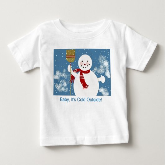 Baby, ist es kalte Außenseite! Baby T-shirt (Vorderseite)