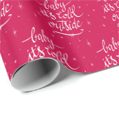 Baby ist es kalte Außenseite Geschenkpapier (Rolleneckpunkt)