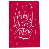 Baby ist es kalte Außenseite Mittlere Geschenktüte (Vorderseite)