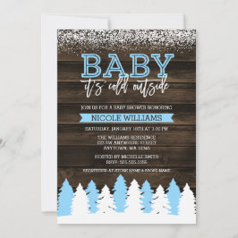 Baby ist es kalte äußere einladung