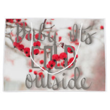 Baby ist es kalte äußere Geschenktasche