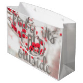 Baby ist es kalte äußere Geschenktasche Große Geschenktüte (Rückseite Schrägansicht)