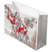 Baby ist es kalte äußere Geschenktasche Große Geschenktüte (Vorderseite Schrägansicht)