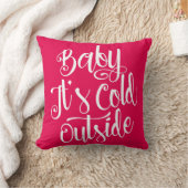 Baby ist es kalte äußere kundenspezifische Farbe Kissen (Decke)